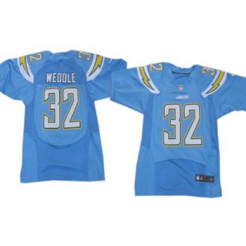 Nike San Diego Chargers #32 Eric Weddle 2013 Light Blue Elite Jersey