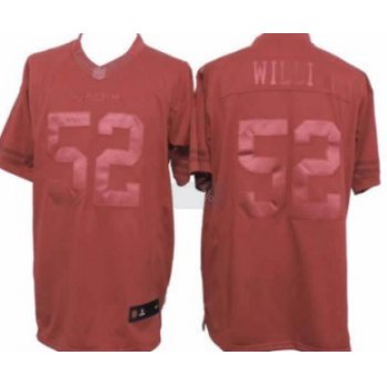 Nike San Francisco 49ers #52 Patrick Willis Drenched Limited Red Jersey