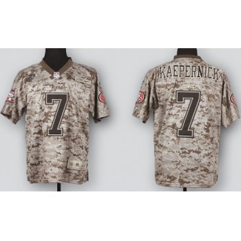 Nike San Francisco 49ers #7 Colin Kaepernick 2013 USMC Camo Elite Jersey