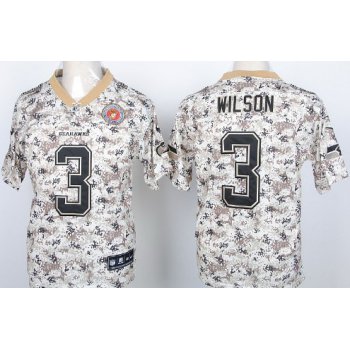 Nike Seattle Seahawks #3 Russell Wilson 2013 USMC Camo Elite Jersey