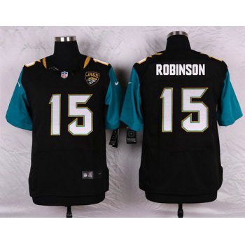 Men's Jacksonville Jaguars #15 Allen Robinson Black Team Color NFL Nike Elite Jersey