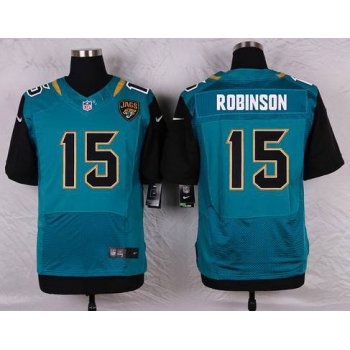 Men's Jacksonville Jaguars #15 Allen Robinson Teal Green Alternate NFL Nike Elite Jersey