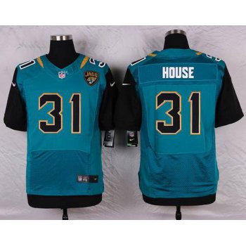 Men's Jacksonville Jaguars #31 Davon House Teal Green Alternate NFL Nike Elite Jersey