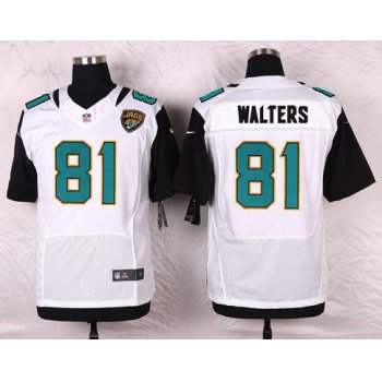 Men's Jacksonville Jaguars #81 Bryan Walters White Road NFL Nike Elite Jersey