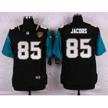 Men's Jacksonville Jaguars #85 Nic Jacobs Black Team Color NFL Nike Elite Jersey