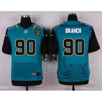 Men's Jacksonville Jaguars #90 Andre Branch Teal Green Alternate NFL Nike Elite Jersey