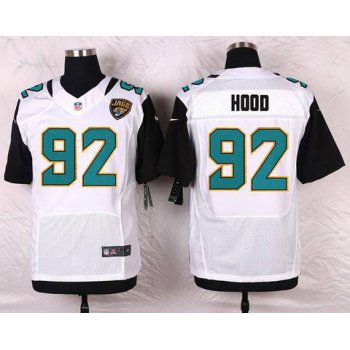 Men's Jacksonville Jaguars #92 Ziggy Hood White Road NFL Nike Elite Jersey