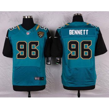 Men's Jacksonville Jaguars #96 Michael Bennett Teal Green Alternate NFL Nike Elite Jersey