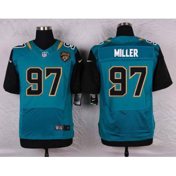 Men's Jacksonville Jaguars #97 Roy Miller Teal Green Alternate NFL Nike Elite Jersey