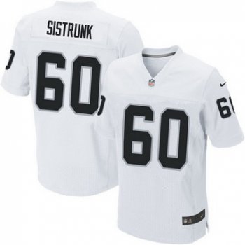 Men's Oakland Raiders #60 Otis Sistrunk White Retired Player NFL Nike Elite Jersey