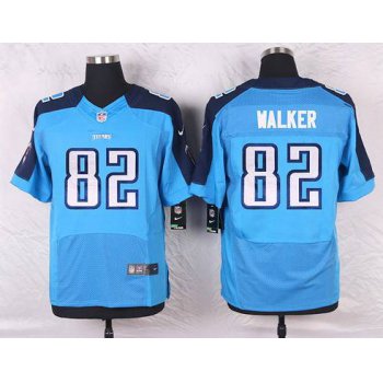 Men's Tennessee Titans #82 Delanie Walker Light Blue Team Color NFL Nike Elite Jersey