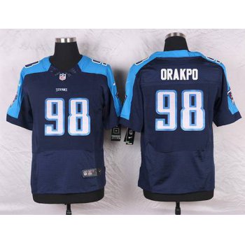 Men's Tennessee Titans #98 Brian Orakpo Navy Blue Alternate NFL Nike Elite Jersey