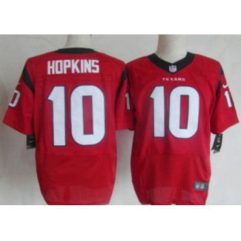 Nike Houston Texans #10 DeAndre Hopkins Red Elite Jersey