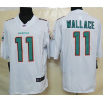 Nike Miami Dolphins #11 Mike Wallace 2013 White Limited Jersey