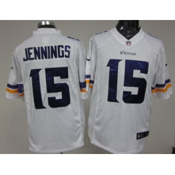 Nike Minnesota Vikings #15 Greg Jennings 2013 White Game Jersey