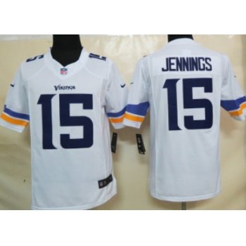 Nike Minnesota Vikings #15 Greg Jennings 2013 White Limited Jersey