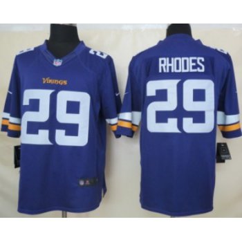 Nike Minnesota Vikings #29 Xavier Rhodes 2013 Purple Limited Jersey