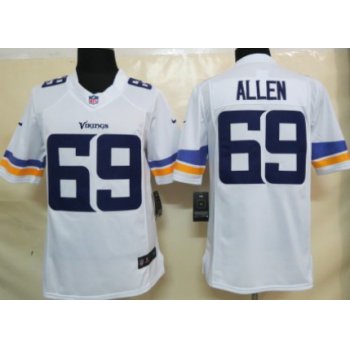 Nike Minnesota Vikings #69 Jared Allen 2013 White Limited Jersey