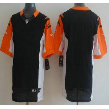 Men's Cincinnati Bengals Blank Black Team Color NFL Nike Elite Jersey