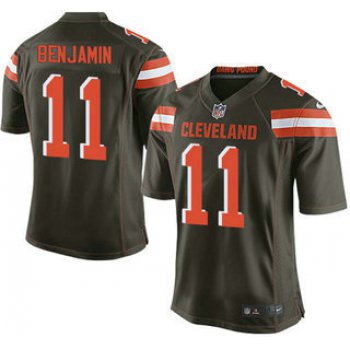 Men's Cleveland Browns Brown #11 Travis Benjamin Brown Team Color 2015 NFL Nike Elite Jersey