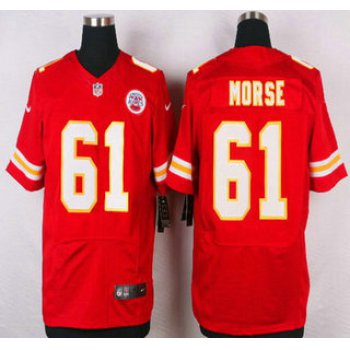 Men's Kansas City Chiefs #61 Mitch Morse Red Team Color NFL Nike Elite Jersey