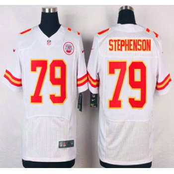 Men's Kansas City Chiefs #79 Donald Stephenson White Road NFL Nike Elite Jersey