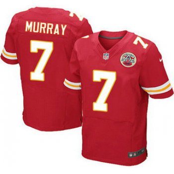 Men's Kansas City Chiefs #7 Aaron Murray Red Team Color NFL Nike Elite Jersey