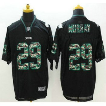 Men's Philadelphia Eagles #29 DeMarco Murray Black With Camo Fashion NFL Nike Elite Jersey