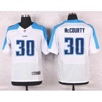 Men's Tennessee Titans #30 Jason McCourty White Road NFL Nike Elite Jersey