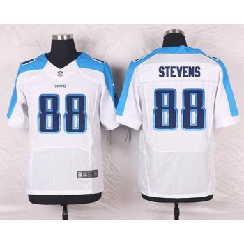 Men's Tennessee Titans #88 Craig Stevens White Road NFL Nike Elite Jersey