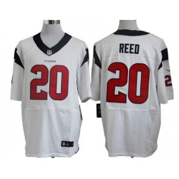 Nike Houston Texans #20 Ed Reed White Elite Jersey