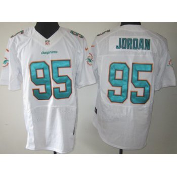 Nike Miami Dolphins #95 Dion Jordan 2013 White Elite Jersey