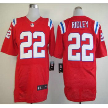 Nike New England Patriots #22 Stevan Ridley Red Elite Jersey