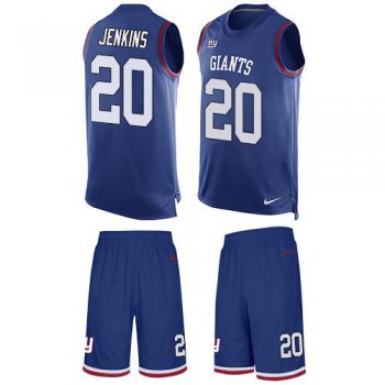 Nike Giants #20 Janoris Jenkins Royal Blue Team Color Men's Stitched NFL Limited Tank Top Suit Jersey