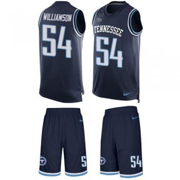 Nike Titans #54 Avery Williamson Navy Blue Alternate Men's Stitched NFL Limited Tank Top Suit Jersey