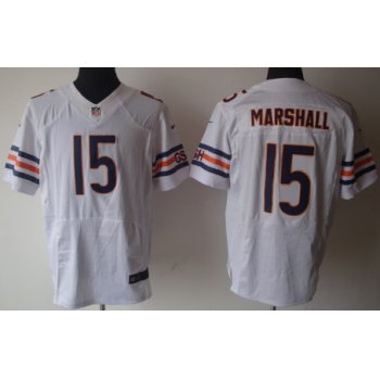 Nike Chicago Bears #15 Brandon Marshall White Elite Jersey