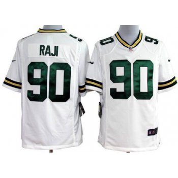 Nike Green Bay Packers #90 B. J. Raji White Game Jersey