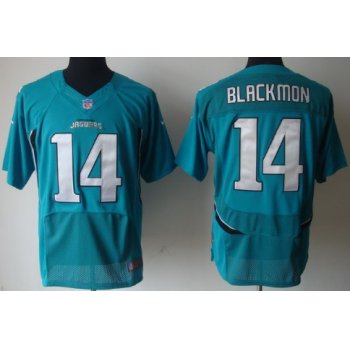 Nike Jacksonville Jaguars #14 Justin Blackmon Green Elite Jersey