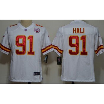 Nike Kansas City Chiefs #91 Tamba Hali White Game Jersey