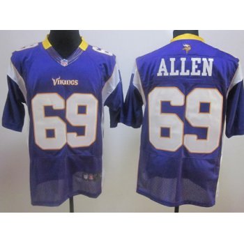 Nike Minnesota Vikings #69 Jared Allen Purple Elite Jersey