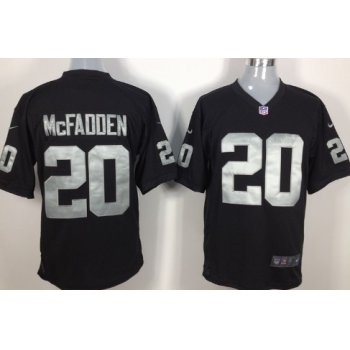 Nike Oakland Raiders #20 Darren McFadden Black Game Jersey