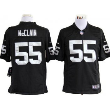 Nike Oakland Raiders #55 Rolando McClain Black Game Jersey