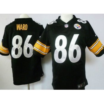 Nike Pittsburgh Steelers #86 Hines Ward Black Game Jersey