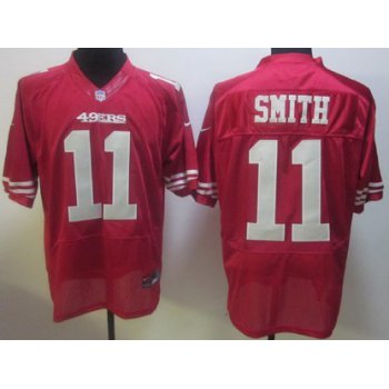 Nike San Francisco 49ers #11 Alex Smith Red Elite Jersey