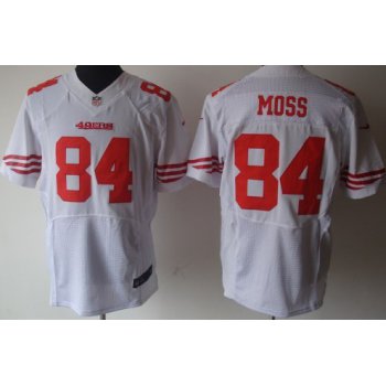 Nike San Francisco 49ers #84 Randy Moss White Elite Jersey