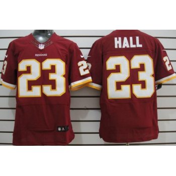 Nike Washington Redskins #23 DeAngelo Hall Red Elite Jersey