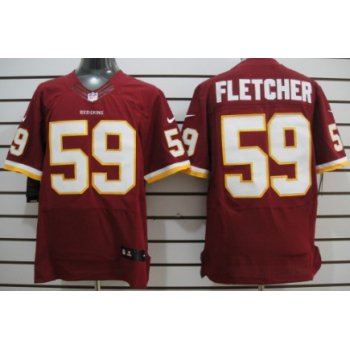 Nike Washington Redskins #59 London Fletcher Red Elite Jersey