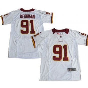 Nike Washington Redskins #91 Ryan Kerrigan White Elite Jersey