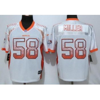 Men's Denver Broncos #58 Von Miller White Drift Fashion NFL Nike Elite Jersey