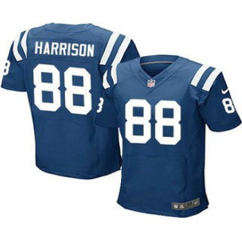 Men's Indianapolis Colts #88 Marvin Harrison Royal Blue Team Color NFL Nike Elite Jersey